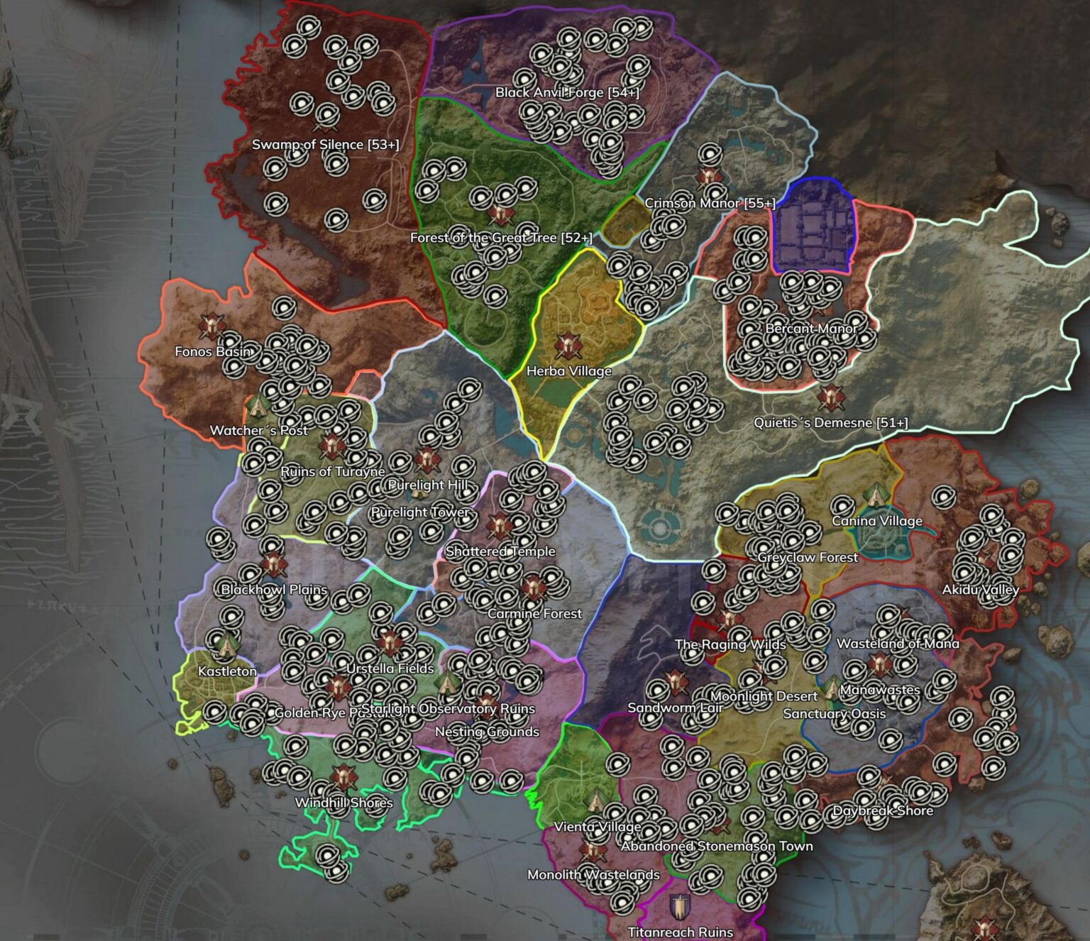 All Mystic Globe Locations Throne and Liberty Throne and Liberty