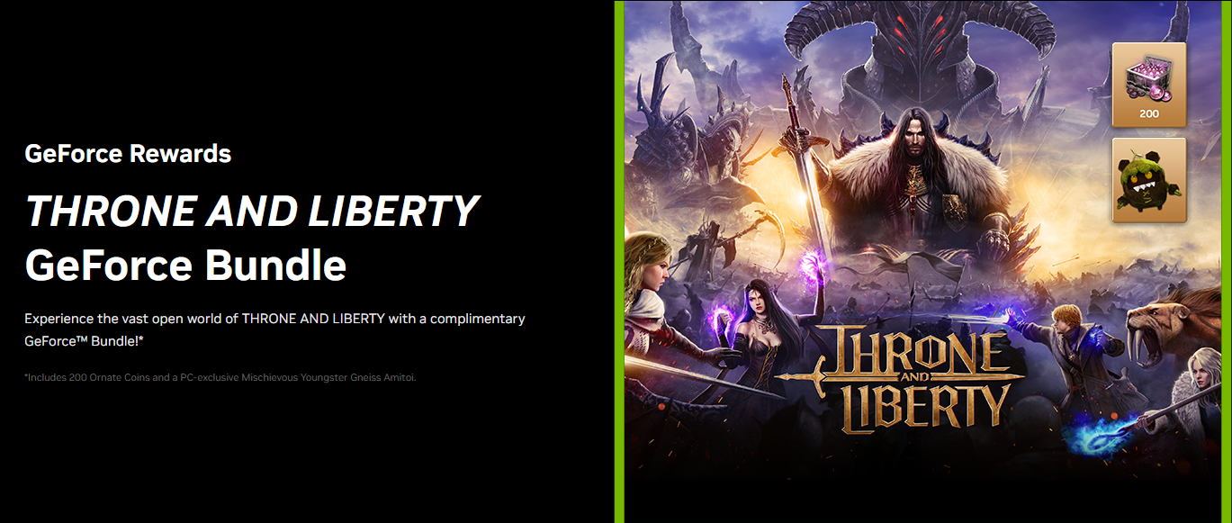 throne-and-liberty-gforce-rewards Obtain an Amitoi and 200 Ornate Coins with Nvidia App